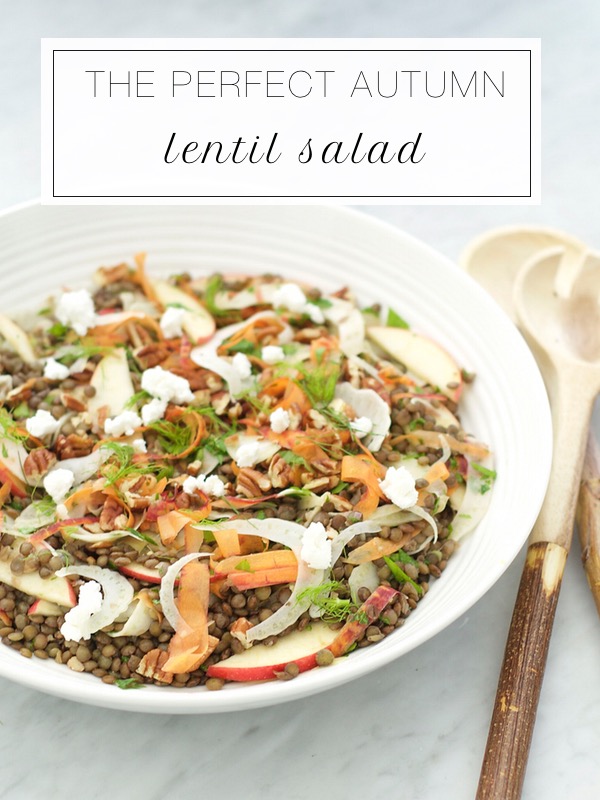 Autumn lentil salad Motive Nutrition