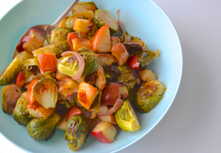 Roasted Brussels Sprouts & Apples Motive Nutrition